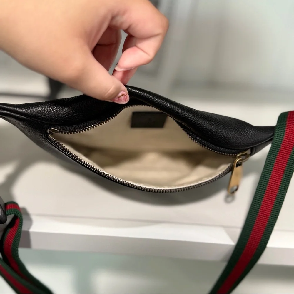 Gucci Logo Belt Bag – GG Supreme Leather Waist Bag - Picture 3 of 8